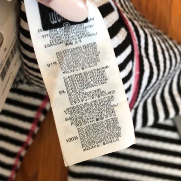 Volcom Black & White Striped Leggings | Size S - Picture 3 of 3